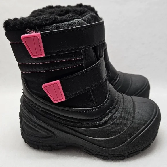 Wonder Nation Big Girls Black Winter Boots Temp Rating -5F Degrees Size 4 NWT - Picture 13 of 14